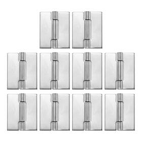 X0.06 Uxcell 639664231804 10 Pack Heavy Duty Weldable Hinges 1.5 Inch X1.26 Weld On Butt Hinge Silver