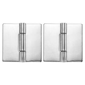 X0.12 Uxcell 639664256890 2 Pack Heavy Duty Weldable Hinges 3 Inch X2.95 Weld On Butt Hinge Silver