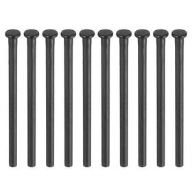 Uxcell 641832244486 10pcs 4 Inch Door Hinge Pin For Replacement Matte Black