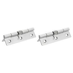 Uxcell 672668274019 2pcs Self-closing Door Hinges 4 Inch 304 Stainless Steel Spring Hinge Interior
