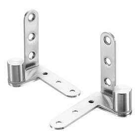 Uxcell 678202570401 180 Degree Pivot Hinge For 25mm Thick Door 44lbs Load Bearing Silver