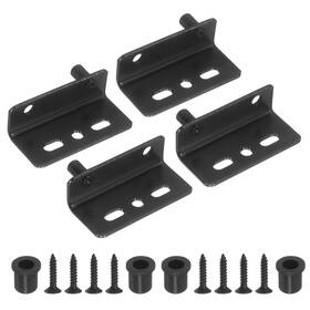 Uxcell 685821945732 2 Set Pivot Hinge 40 X 18 Mm Concealed Shaft Door Hinges With Bushing Black
