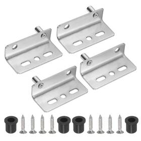 Uxcell 685821945770 2 Set Pivot Hinge 40 X 18 Mm Concealed Shaft Door Hinges With Bushing Silver