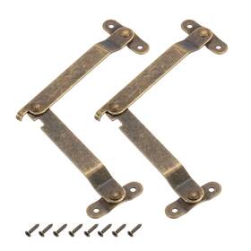 Uxcell 693974085823 2set Lid Folding Support Hinges Iron 180 Degree Rotatable Medium