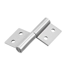 Uxcell 714998466464 2-inch Long Steel Small Slip Joint Flag Hinge - Lift Off Right Handed Lid Door