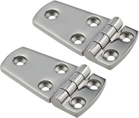 Uxcell 724117505127 Door Hinges 2pcs 1.5 Inch X 3 Stainless Steel 316 Boat Hinge For Yacht Silver