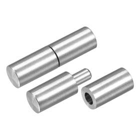 Uxcell 724708588805 2 Pairs Weld On Barrel Hinges 50mm X 14mm 201 Stainless Steel Hinge Pin