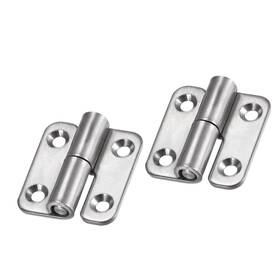 Uxcell 752374525916 2pcs Lift Off Hinge Left Door Slip Joint Small Flag Hinges 37mm