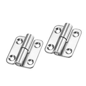 Uxcell 752374525930 2pcs Lift Off Hinge Right Door Slip Joint Small Flag Hinges 37mm Long