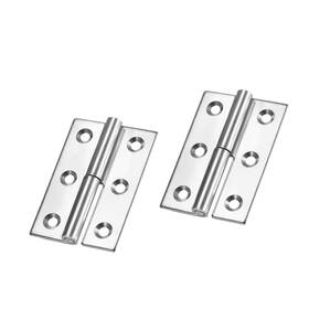 Uxcell 752374526050 2pcs Lift Off Hinge Right Hand Slip Joint Small Flag Hinges 75mm
