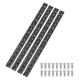 Uxcell 767153410345 4pcs Stainless Steel Piano Hinge 18 Inch Continuous Boat Black