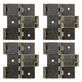 Uxcell 781954223393 4pcs Double Acting Hinges Folding Screen 2.99 Inch Swing Bronze