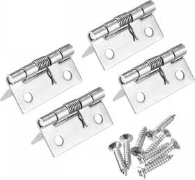 A21121400ux1111 Uxcell Spring Loaded Hinges 1.5 Inch 304 Stainless Steel Self Closing Hinge For Cab