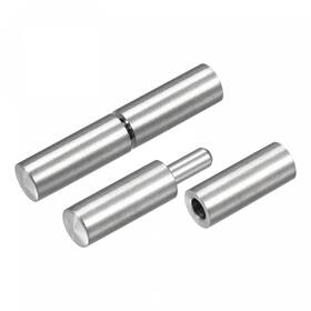 A22030400ux1194 Uxcell Weld On Barrel Hinges 60mm X 12mm Male To Female 201 Stainless Steel Hinge P