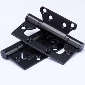 Uxcellyilufa 419908717837 1 Pair Non Mortise Door Hinges Stainless Steel Folding Hinge 4 Inch And