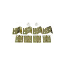 N269-860 V474 National Hardware Brass Shutter Hinge Kit 696585652538