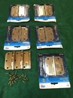 N197-756 V513r58 National Real Solid Brass Radius Door Hinges