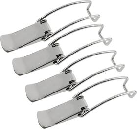 Dddq1 Vaktok 4pcs Spring Loaded Toggle Latch Hasp Iron Plated Nickel Silver Catch Clamp