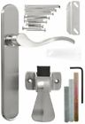 Vbg115sn Hampton Satin Nickel Lever Style Mounted Storm Door 038462650594