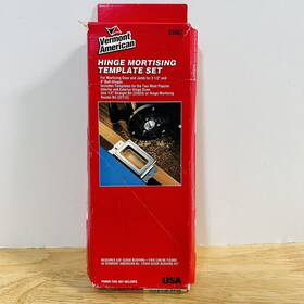 23457 Vermont American New In Box #23457 Hinge Mortising Steel Template Set