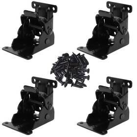 V-zdztjl4 Vezuifoo 4 Pack Foldable Self Lock Hinges Heavy Duty Folding Brackets With Screws
