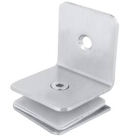 Viagasafamido 765613696407 90 Degree Shower Door Fixed Clamp With Large Leg Glass Brackets Support