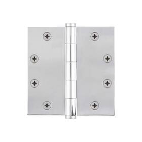 602-4.5-temp-hinge-sq Viaggio 4.5 Inch X Solid Brass Square