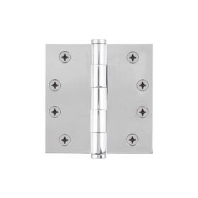 602-4-temp-hinge-sq Viaggio 4 Inch X Solid Brass Square Corner