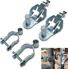 Vicoviter 313040618679 Heavy Duty T-post Gate Hinge Kit 1-5/8 Chain Link Fence Post Pins G