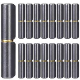 Thi-dh-bh20ip Vitalnos 20 Pack 3 Inch Weld On Barrel Hinges Heavy Duty Carbon Steel Detachable Hing