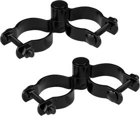 Vivida 445041439489 1-3/8 Inch Black Gate Hinge Kit For Chain Link Fence 2 Set Powder Coated Cha