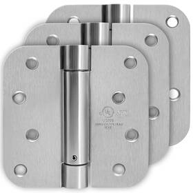 Vi-dh-01 Viyuki 4 Inch Self Closing Satin Nickel Door Hinge 5/8 Radius Corner 3pack Adjustable
