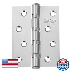 Voluka B0cp346v7f 12 Pack Stainless Steel Door Hinges For Exterior Interior Doors 4in X