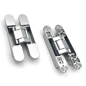 Yxhy-01 Voluka 2-pack 6 Inch 3-way Adjustable Concealed Door Hinges Alloy 180 Swing Silver