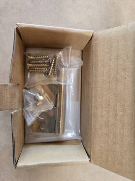 11-3025-605e Von Morris 11-3025-613 1 Hinge Screen Door Polished Brass 3.0 Inch X 2.5