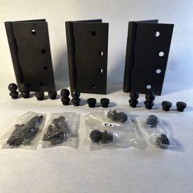 11-4040-613 Von Morris 3 Pcs Door Hinges Brass 5 Knuckle 4x4 11-4040 -613