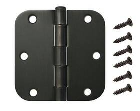 Dh3558-orb W Marketing 12/18/24/30/40 Pack 3.5 Inch Dark Oil Rubbed Bronze Orb Door Hinges 5/8 Radius