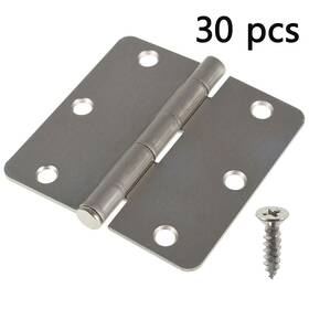Wa1765071ur Waltvotur 2.2 Mm 3.5 3.5in 1/4 Inch 3-1/2 Door Hinges Satin Nickel Heavy-duty