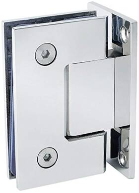 Wanlian 779288609570 Heavy Duty 90 Degree Glass Door Cupboard Showcase Cabinet Clamp Shower