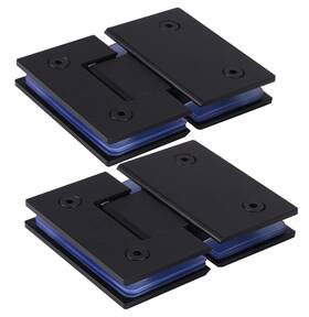 Wanlian 798607410185 180 Degree Glass Frameless Door Hinges Shower Heavy Du