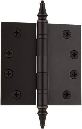 746103 Warehouse 726084219694 4 Inch Steeple Tip Heavy Duty Square Corners Door Hinge Timeless B