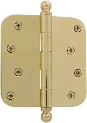 Warehouse 744759836205 Ball-tip Residential Door Hinge With Radius Corner