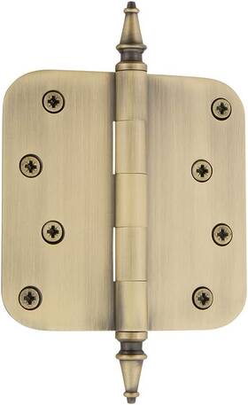 746083 Warehouse 4 Inch Steeple Tip Residential 5/8 Radius Corners Door Hinge Anti