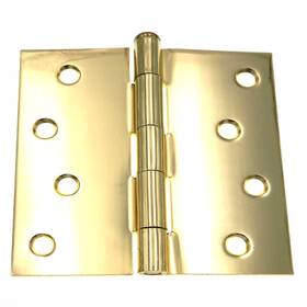 Da3015pb Warwick 3 Pack 4 Inch Residential Door Hinges Square Corner Polished Brass