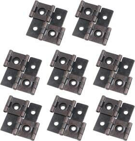 Ms1253 Wdonay 8 Pcs Folding Screen Gate Hinges Double-acting Door Iron Retro Style