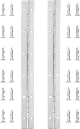 Wencheng 711181303636 2pcs Piano Hinge 12 Inch Heavy Duty Stainless Steel Continuous And Pia