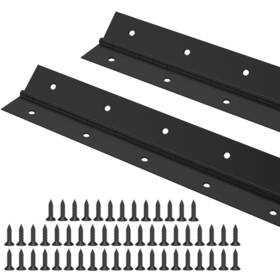 Wenquit 753848813911 Black Piano Hinges 24inch X 2-1/2inch 2pcs Heavy Duty Stainless Steel