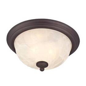 6230900 Westinghouse Naveen Two-light Flush-mount Exterior Fixture Oil Rubbed Bronze