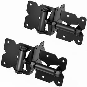 Winsoon 768530514571 Adjustable Self-closing Gate Hinges Heavy Duty Hardware 2 Pack Stainless Stee
