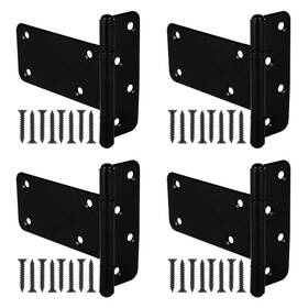 Wmebee 753957398347 5 In T-strap Shed Door Hinges 4 Pack Heavy Duty Tee Hinge T-gate Ga